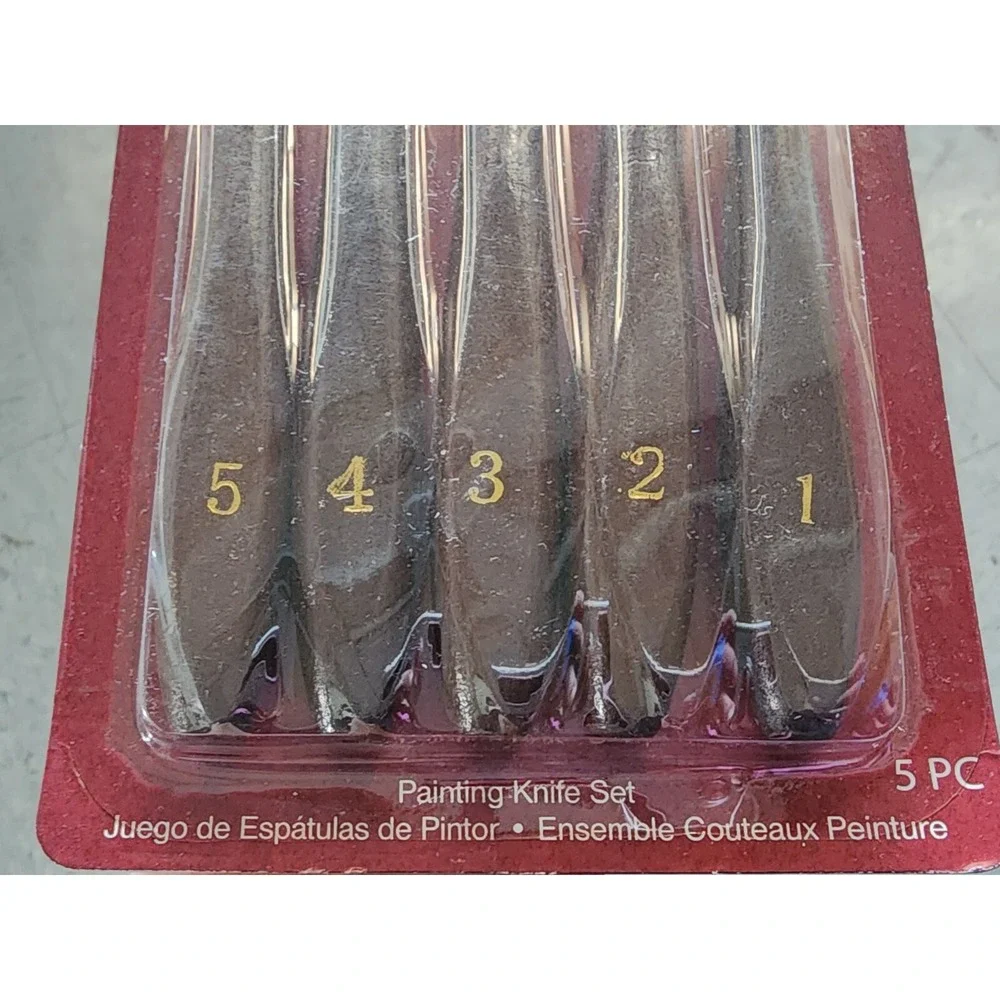 New STUDIO 71 New‎ 5-Piece Painting Knife Set Wood Handle SS